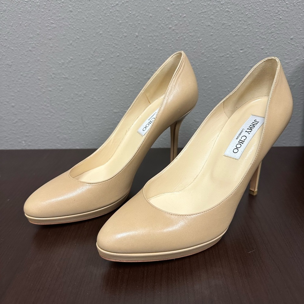 Jimmy Choo kid leather heels